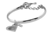 Heart Partial Fingerprint Charm