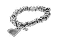 Heart Partial Fingerprint Charm
