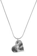 Heart Partial Fingerprint Pendant