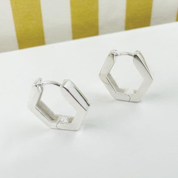 Hexagon Huggies