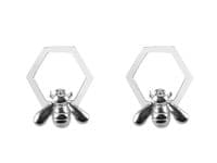 Honeycomb Bee Studs