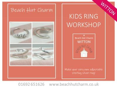 Kids Ring Workshop, Wed 12th  Aug, 10am - 12pm, BEACH HUT CHARM