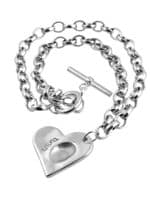 Large Heart Fingerprint Pendant