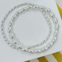 Large Oval Beaded Bracelet
