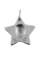 Large Star Fingerprint Key Ring