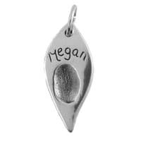 Leaf Fingerprint Charm