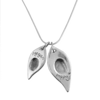 Leaf Fingerprint Charm