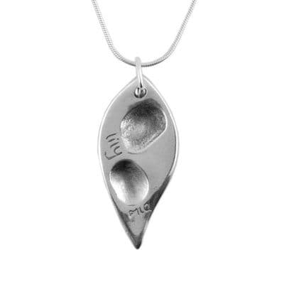 Leaf Fingerprint Necklace