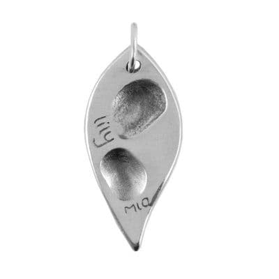Leaf Fingerprint Pendant