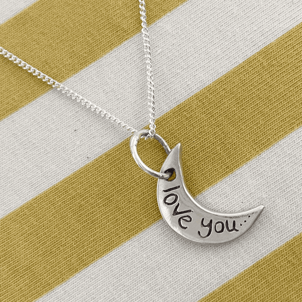 Love You to The Moon Necklace