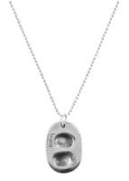 Oval Fingerprint Dog Tag