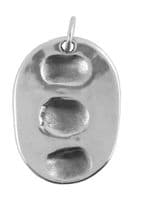 Oval Fingerprint Dog Tag