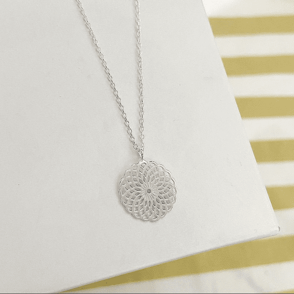 Patterned Circle Necklace