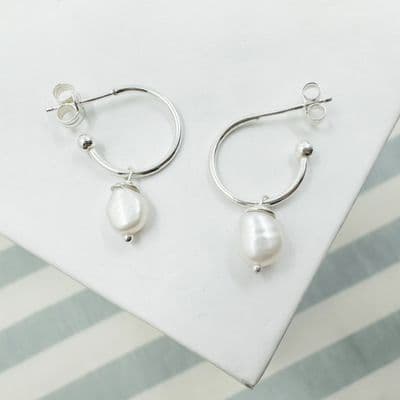 Pearl Hoops