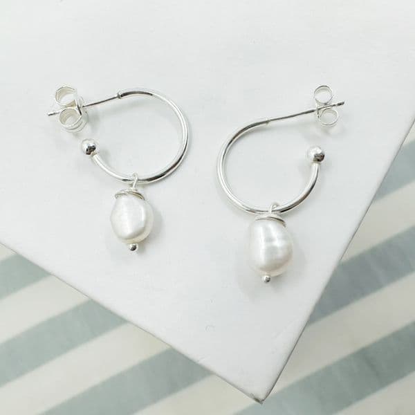 Pearl Hoops
