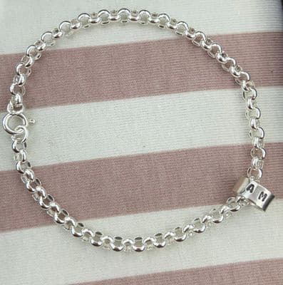 Personalised Silver Rings Bracelet