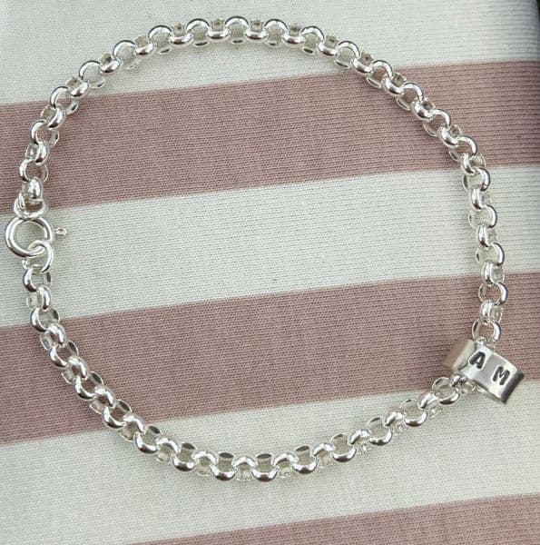 Personalised Silver Rings Bracelet