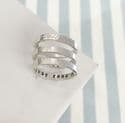Personalised Silver Stacking Ring