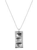 Rectangle Fingerprint Dog Tag
