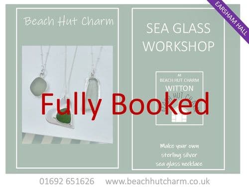 Sea Glass Necklace Workshop Sat 11th July 1:30pm - 6pm WALRUS CERAMICS