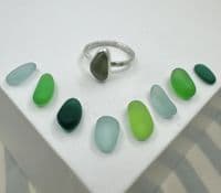 Sea Glass Ring Workshop Sun 11th Oct 1pm - 6pm, BEACH HUT CHARM