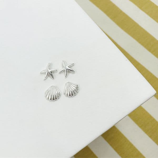 Shell And Starfish Earrings