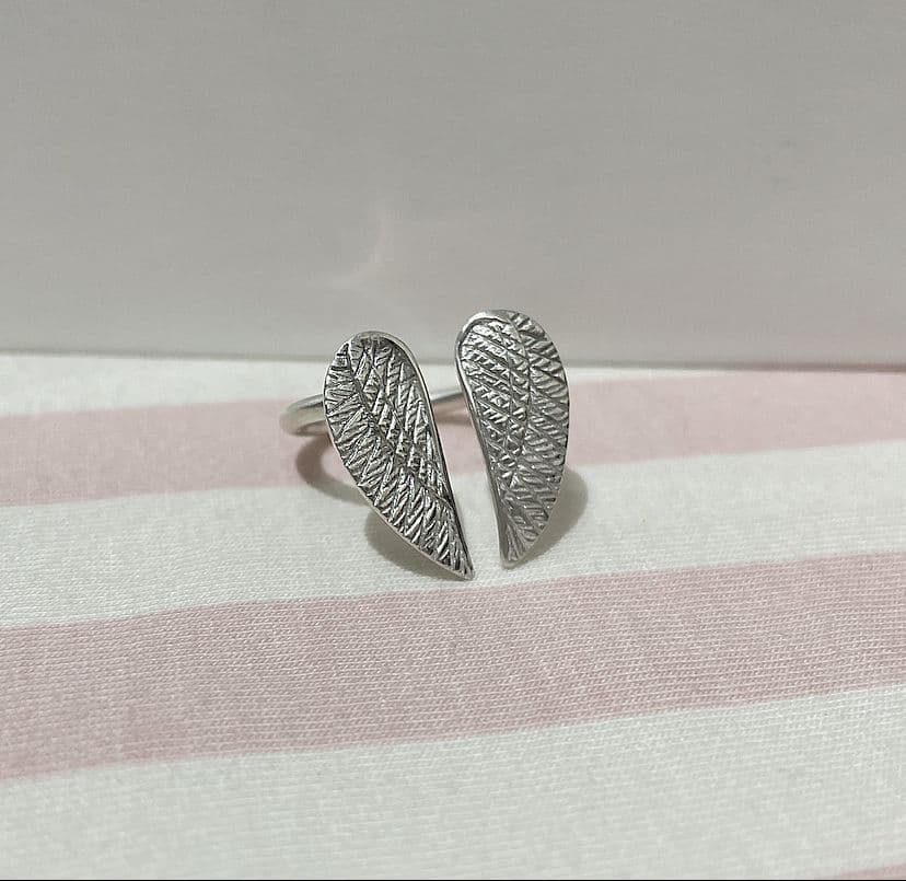 Silver 2025 angel ring