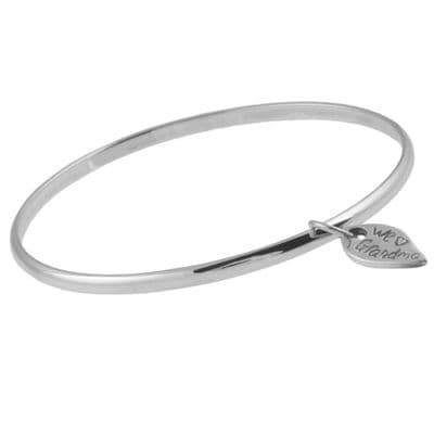 Silver Bangle And Name Tag