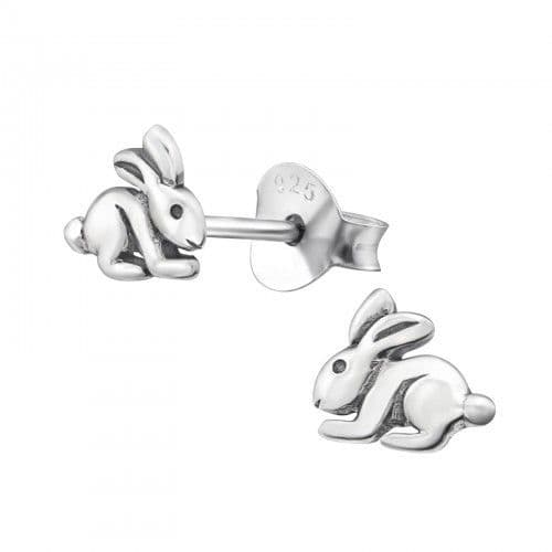 Silver Bunny Earrings