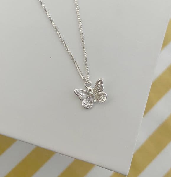 Silver Butterfly Necklace
