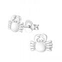 Silver Crab Studs