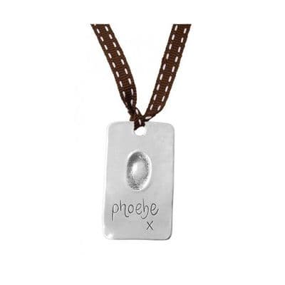 Silver Fingerprint Bookmark
