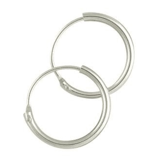 Silver Hoops