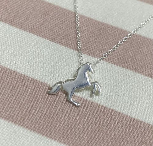 Silver Horse Necklace