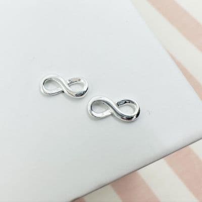 Silver Infinity Studs