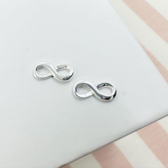 Silver Infinity Studs
