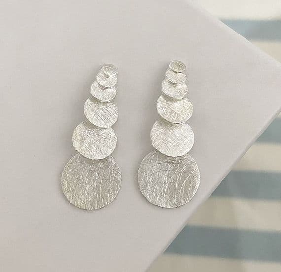 Silver Multi Dangle Earring