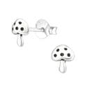 Silver Mushroom Studs