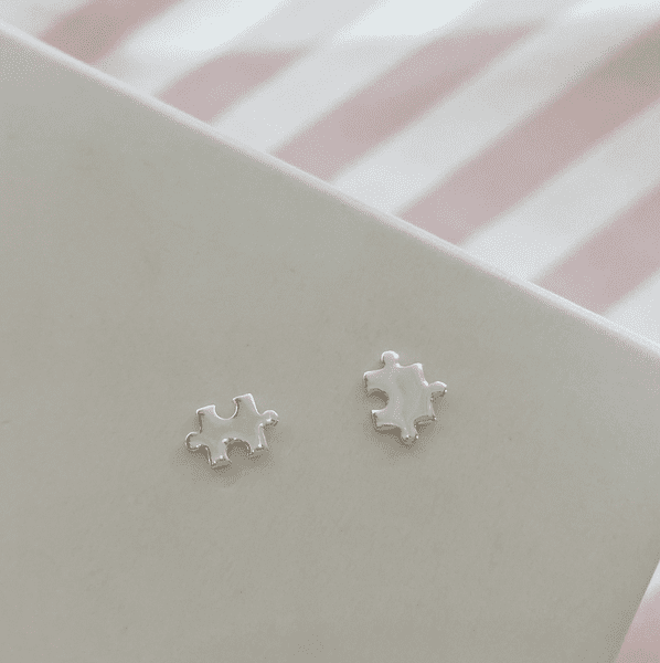 Silver Puzzle Studs