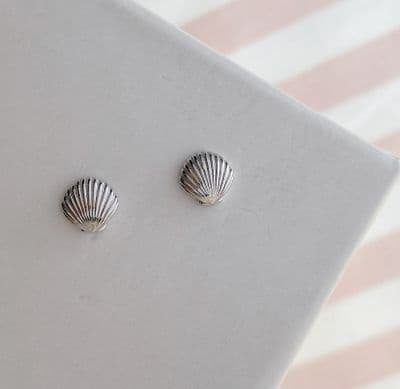 Silver Shell Studs