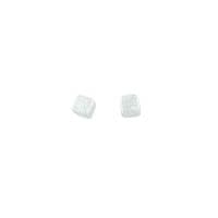 Silver Square Studs