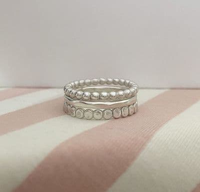 Silver Stacking Rings