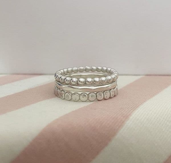 Silver Stacking Rings