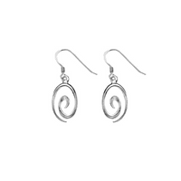 Silver Swirl Earrings