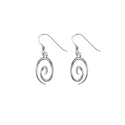 Silver Swirl Earrings