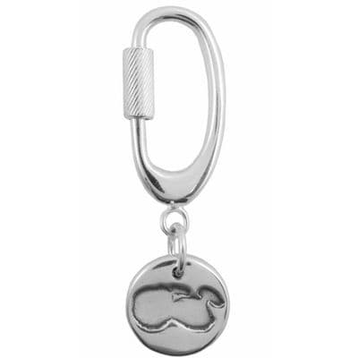 Sliver Baby Scan Key Ring