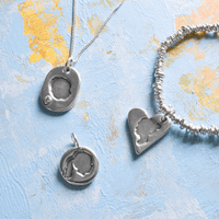 Sliver Cameo Key Ring