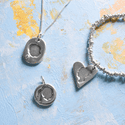 Sliver Cameo Key Ring