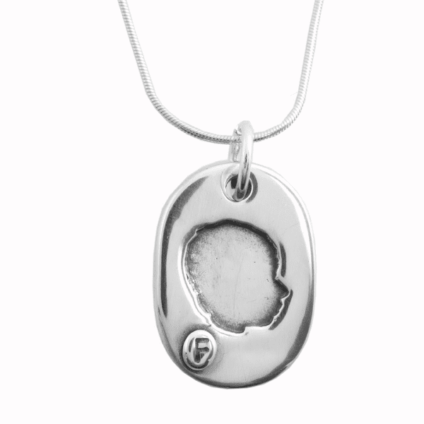 Sliver Cameo Necklace