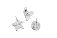 Sliver Circle Baby Scan Charm